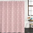 thumbnail image 4 of Small Stall Shower Curtain 36x72 Inch Narrow Half Size Pink Halloween Bath Curtains Bathroom Decor, Checkered Bat Bow Waterproof Fabric Shower Curtain Set with Hooks 36 Inch, 4 of 7