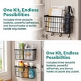thumbnail image 2 of Cabinet Door Lid Organizer 3-Pack, Cabinet Organizers and Storage, Compact Design for Space Optimization-Over the Cabinet Door Organizer for Diverse Storage Solution, 2 of 9