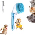 thumbnail image 1 of Pet Bath Brush with Soap Dispenser, 2-in-1 Dog Scrubber and Shampoo Bathing Brush, 1 of 7