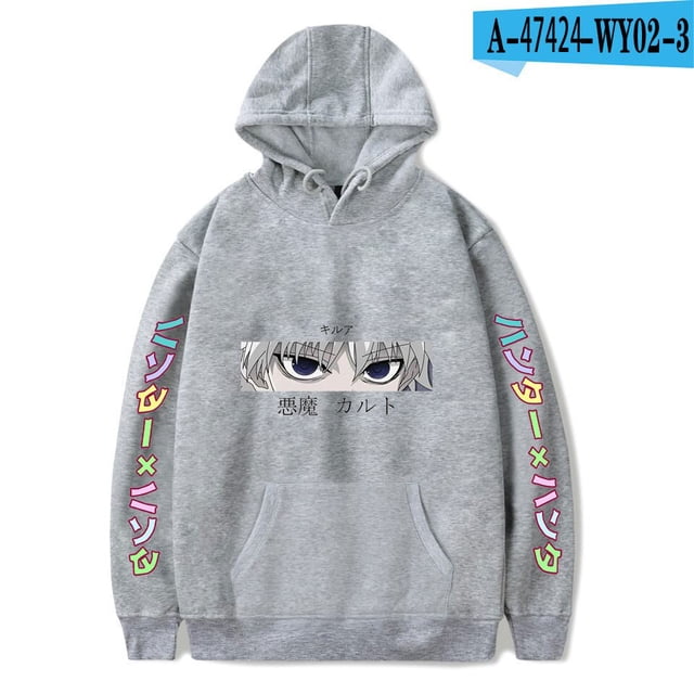 HUNTER X HUNTER Sudaderas con capucha Chaqueta informal Niños adultos Niños Tallas Killua Zoldyck Cosplay Jersey Jersey Unisex10SG Deng Xun unisex