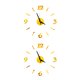 thumbnail image 1 of Advancent Relojes de pared luminosos Reloj grande Reloj Horloge 3D DIY Acrílico Espejo Pegatinas Cuarzo Duvar Saat Klock Moderno mudo Type1 NO1 Advancent CBP108888, 1 of 1