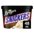 thumbnail image 3 of Breyers Snickers Vanilla Light Ice Cream Kosher Milk, 48 oz 1 Count, 3 of 8
