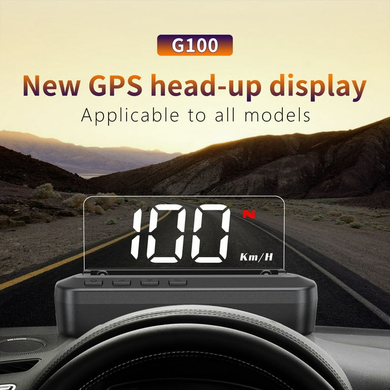 Car HUD Head-up Display Projecter Digital Vehicle Speedometer Dual