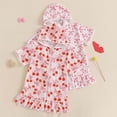 thumbnail image 4 of Swimsuit Cover Up Girls Zipper Hooded Cute Print Towel Cover Up Towel Dress Girls Bathing Suit Cover Up Size 5-6 Years, 4 of 6