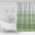 thumbnail image 4 of 60x72 Inch Shower Curtains for Bathroom Sage Green White Ombre Fabric Bath Curtain Decor Country Modern Stripes Lines Waterproof Restroom Curtains Shower Set Accessories with 12 Hooks 60 Inch, 4 of 6