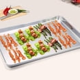 thumbnail image 4 of Baking Sheet with Rack Set of 4, (20x14x1.2), Half Size 314L Stainless Steel with Cooling Rack Set , Non Toxic & Rust Free, Mirror Finish & Easy Clean, 2 Pans & 2 Racks (50*35*3cm), 4 of 7