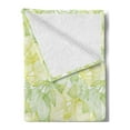 thumbnail image 2 of Lemons Soft Flannel Fleece Throw Blanket, Hand Drawn Style Mingled Design of Lemon and Lime Models, Cozy Plush for Indoor and Outdoor Use, 60" x 80", Yellow Green Fern Green, by Ambesonne, 2 of 5