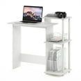 thumbnail image 4 of Furinno Efficient Home Laptop Notebook Computer Desk, White/White, 4 of 6