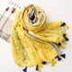thumbnail image 2 of Minnieouse Bufanda femenina de invierno hecha con poliéster para calidez y estilo Bufanda de verano para mujer Bufandas Chales Regalos Accesorios de disfraces amarillo, 2 of 6