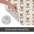 thumbnail image 6 of Sikiie Flower Chicken Print Flannel Anti-slip Floor Mat 16x24in, Thickened Dustproof Entrance Door Mat Floor Mat for Kitchen, Bathroom, Laundry Room, 6 of 7
