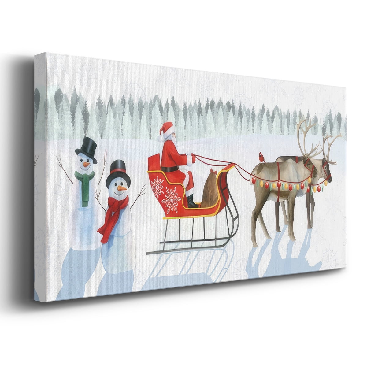 Santa's Snowmen Collection D- Gallery Wrapped Canvas