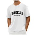 thumbnail image 1 of Wyzesi Red T Shirts Men Summer Male Oversize Spring and Summer Trend Young Large Size Pattern Printing Short Sleeve T Shirt Top Brown T Shirts Men Off The Shoulder, 1 of 4