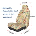 thumbnail image 3 of Yiaed Retro Geometry Print Car Seat Covers,Universal Auto Seats Protector Fits for Car,SUV Sedan,Truck,Automotive Seat Covers & Accessories, 3 of 5