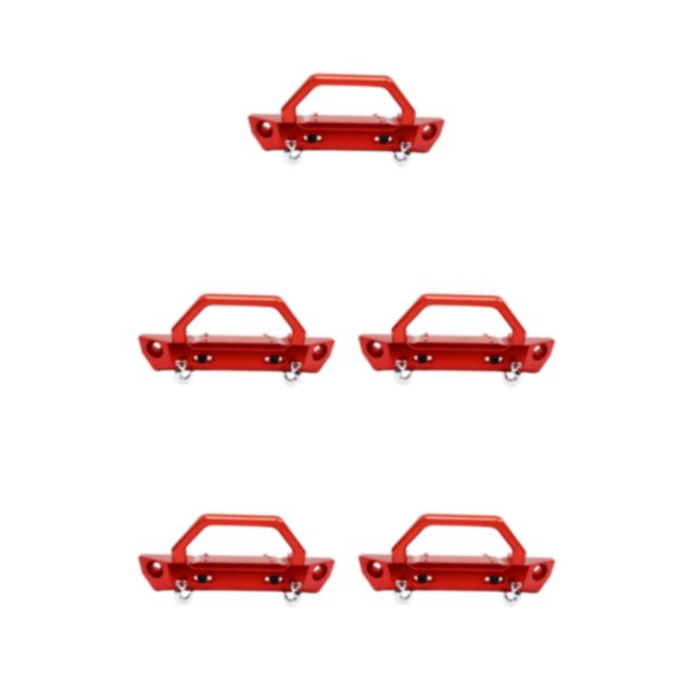 Baohd Véhicule RC avec Pare-Chocs avant pour ECX 1/12 RC RGT 136100 Combinaison de Style Rouge 5Set