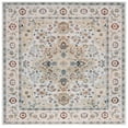 thumbnail image 2 of SAFAVIEH Arizona Shirley Oriental Machine Washable Area Rug, Light Green/Beige, 6' x 6' Square, 2 of 14
