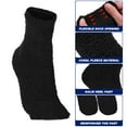 thumbnail image 3 of unbranded 3Pares Calcetines De Piso Y Esponjosos De Coral Fleece Para Días Fríos En Color Negro, 3 of 5