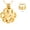 Gold, variant on Stainless Steel Paw Print Urn Pendant Cremation Jewelry for Dog Cat Ashes Urn Necklace Pet Memorial Jewelry Necklace that Opens inside