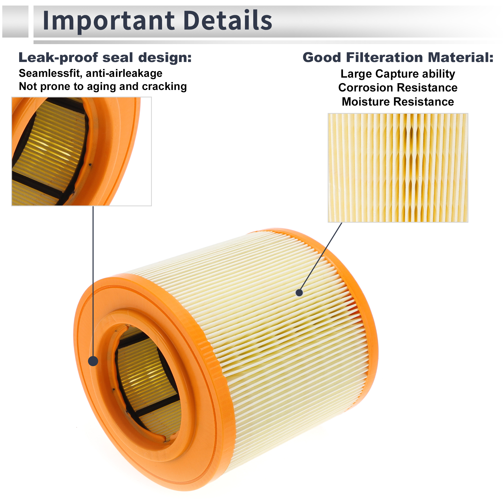 Unique Bargains Engine Air Filter for Cadillac ATS V 3.6L V6 2016-2019