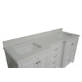 thumbnail image 5 of Nantucket 72" Double Bathroom Vanity with White Cabinet and Quartz Top, 5 of 6