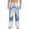 thumbnail image 2 of Goofa Not All Who Wander Are Lost2 Printed Soft Pajama Pants for Men, Wide Leg Comfy Casual Lounge Yoga Pants-Medium, 2 of 9