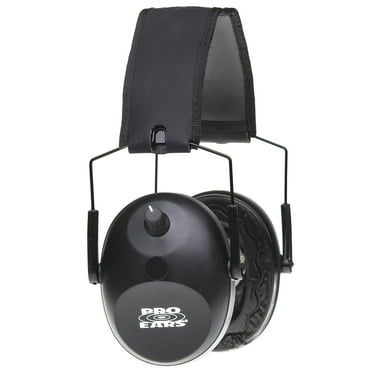 Pro Ears Gold II 26 in Black with a Metal Headband