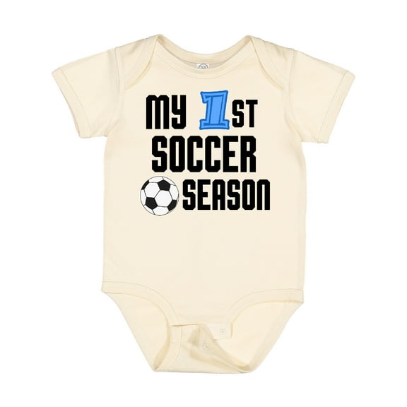Inktastic My 1st Soccer Season Boys Baby Bodysuit