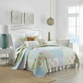 thumbnail image 3 of 3-Piece Cottage Style Patchwork Quilt Bedspread Set with Floral Prints, 3 of 15