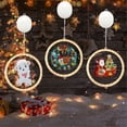 thumbnail image 4 of Gibobby Pequeña nocturna campana de Navidad ventana decoración redonda DIY punto dibujos animados dormitorio Led(O), 4 of 5