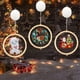 thumbnail image 4 of Gibobby Pequeña nocturna campana de Navidad ventana decoración redonda DIY punto dibujos animados dormitorio Led(J), 4 of 5