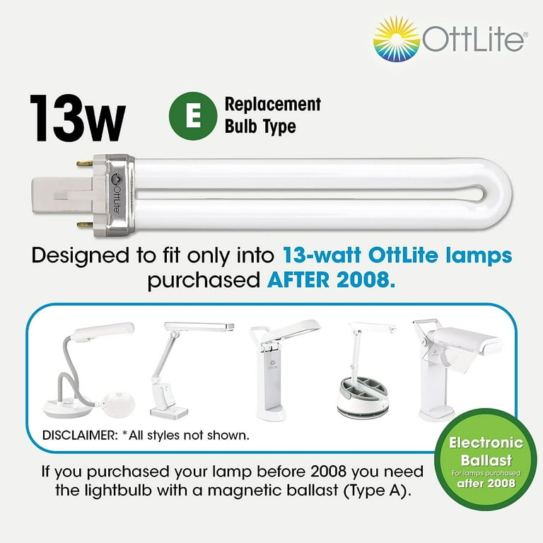 Ott-Lite Replacement Bulbs: 13 Watt (4 prong) – Adaptations Store