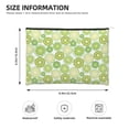 thumbnail image 3 of Hirioo Kiwi Lemon for Paper Reusable Cosmetic Bag Zipper Encouragement Travel Pouch Toiletry Bag for Women Girls, 3 of 7