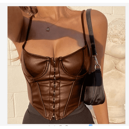 

Binpure Women s Corset Sexy Low-cut Bustier Sling Top for Vacation Dating Party Travelling Photography
