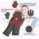 thumbnail image 4 of 2 pares de guantes de compresión para artritis para mujeres y hombres, alivio del dolor del túnel carpiano, guantes sin dedos para escribir y trabajo diario, 4 of 5