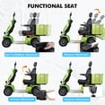 thumbnail image 6 of QEEKA Heavy Duty Electric Mobility Scooter,1000W 4-Wheel All Terrain Powered Scooter for Seniors & Adults，Green, 6 of 10