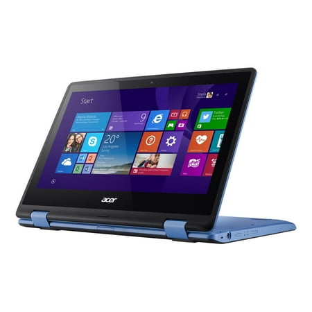 Acer Sky Blue 11.6" Aspire R-11 R3-131T-C28S Laptop PC with Intel Celeron N3050 Dual-Core Processor, 2GB Memory, Touchscreen, 32GB Internal Storage and Windows 8.1 (Eligible for Windows 10 upgrade)