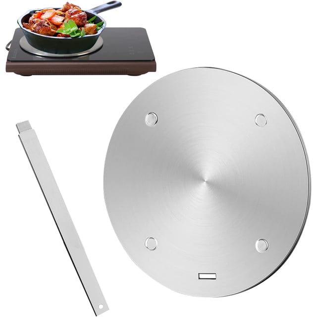 Gocoffun Heat Diffuser for Gas Stove, Stainless Steel Induction Adapter With Removal Handle, Cookware Simmer Ring Hob Plate (11inch)