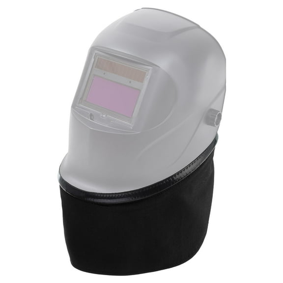 Uxcell Welding Helmet Bib FR Cotton Split Wrap-Around Helmet Bib Neck Protector Cover Welding Hood Accessories with Press Fit Seal for Most Welding Helmets, Black