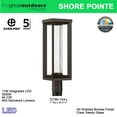 thumbnail image 6 of Minka Lavery - Shore Pointe - 11W 1 LED Outdoor Post Mount-22.13 Inches Tall and, 6 of 7
