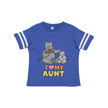 

Inktastic I Love My Aunt Hippos Gift Toddler Boy or Toddler Girl T-Shirt