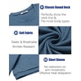 thumbnail image 5 of COOFANDY Black T Shirts for Men Summer Basic Short Sleeve Tees Crewneck Plain Casual T Shirts, 5 of 6