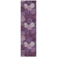 thumbnail image 2 of Addison Rugs Chantille Indoor/Outdoor Transitional Circles Eggplant Washable Runner Rug, 2'3" x 7'6", 2 of 6