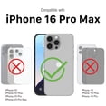 thumbnail image 4 of Vena vCommuteX for Apple iPhone 16 Pro Max Case, Wallet Case Compatible with MagSafe, Leather Flip Cover with Card Slot and Kickstand, Red, 4 of 8