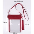 thumbnail image 3 of Clear Crossbody Purse Bag - Stadium Approved Clear Bag with Adjustable Shoulder Strap, 3 of 4