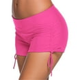 thumbnail image 3 of Soidarity Bañador de cintura baja con correa lateral de color liso para mujer Traje de baño Rosa roja XXL Soidarity OD001260-17, 3 of 6