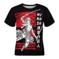 thumbnail image 3 of Attack on Titan T-Shirt for Boys And Girls, Kids Anime Short Sleeve Shirts, 3D Print Novelty Graphic Tee Shirt, Comfortable Breathable Fabric, 3 of 10