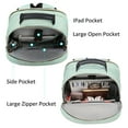 thumbnail image 5 of Lovevook Laptop Backpack for Women, 15.6" Quilted Travel Backpack with Anti-Thief Pocket, Teacher Backpack Book Bag Nurse Bag Purse with USB- Mint Green, 5 of 8
