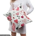 thumbnail image 4 of Ambesonne Valentine Fabric by the Yard Upholstery, Various Heart Shapes, 10 Yards, Pink Black White, 4 of 4