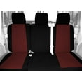 thumbnail image 2 of CalTrend Rear Cordura Seat Covers for 2013-2016 Chevy Malibu - CV507-15CC Burgandy Insert with Black Trim, 2 of 3