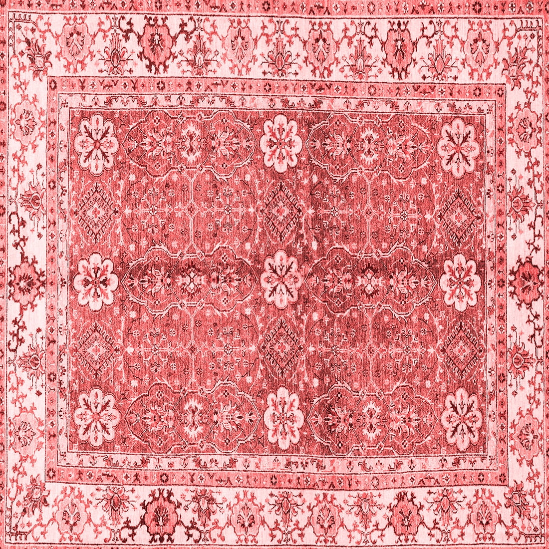 Small Red Rug Square Ahgly Company Machine Washable Indoor Square Oriental Red Traditional ...