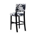 thumbnail image 6 of Riverbay Furniture 30" Microfiber & Wood Cow Print Bar Stool in Black/White, 6 of 18